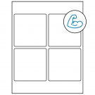 3.875" x 3.875"  Sheet Label