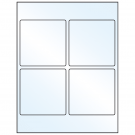 3.875" x 3.875"  Sheet Label