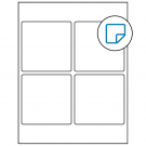 3.875" x 3.875"  Sheet Label