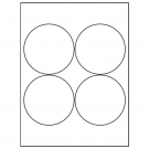 3.9375" x 3.9375"  Sheet Label