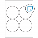 3.9375" x 3.9375"  Sheet Label