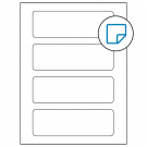 6.5" x 2.0875"  Sheet Label