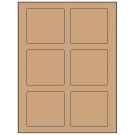 3.25" x 3"  Sheet Label