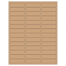 2.625" x 0.75"  Sheet Label