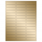 2.625" x 0.75"  Sheet Label