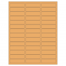 2.625" x 0.75"  Sheet Label