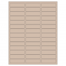 2.625" x 0.75"  Sheet Label