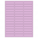 2.625" x 0.75"  Sheet Label