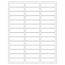 2.625" x 0.75"  Sheet Label