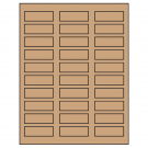 2.25" x 0.75"  Sheet Label