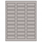 2.25" x 0.75"  Sheet Label