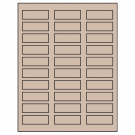 2.25" x 0.75"  Sheet Label