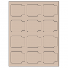 2.38" x 2"  Sheet Label