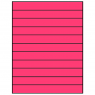 8.5" x 1"  Sheet Label