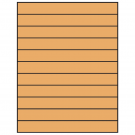 8.5" x 1"  Sheet Label