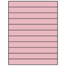 8.5" x 1"  Sheet Label