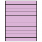 8.5" x 1"  Sheet Label