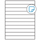 8.5" x 1"  Sheet Label