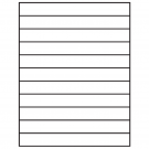 8.5" x 1"  Sheet Label