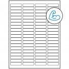 1.75" x 0.5"  Sheet Label