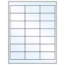 2.66" x 1.375"  Sheet Label