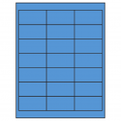 2.66" x 1.375"  Sheet Label