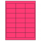 2.66" x 1.375"  Sheet Label