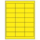 2.66" x 1.375"  Sheet Label