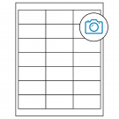 2.66" x 1.375"  Sheet Label