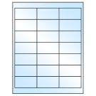 2.66" x 1.375"  Sheet Label