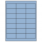 2.66" x 1.375"  Sheet Label