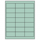 2.66" x 1.375"  Sheet Label