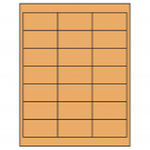 2.66" x 1.375"  Sheet Label