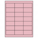 2.66" x 1.375"  Sheet Label