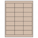 2.66" x 1.375"  Sheet Label