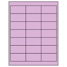 2.66" x 1.375"  Sheet Label