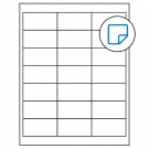 2.66" x 1.375"  Sheet Label