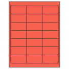 2.66" x 1.375"  Sheet Label