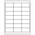 2.66" x 1.375"  Sheet Label