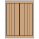 0.75" x 9.4"  Sheet Label