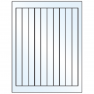 0.75" x 9.4"  Sheet Label