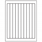 0.75" x 9.4"  Sheet Label