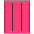 0.75" x 9.4"  Sheet Label