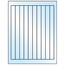 0.75" x 9.4"  Sheet Label