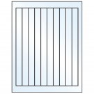 0.75" x 9.4"  Sheet Label