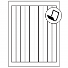 0.75" x 9.4"  Sheet Label