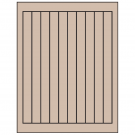 0.75" x 9.4"  Sheet Label