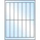 1.125" x 4.875"  Sheet Label