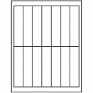 1.125" x 4.875"  Sheet Label