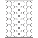 1.625" x 1.625"  Sheet Label